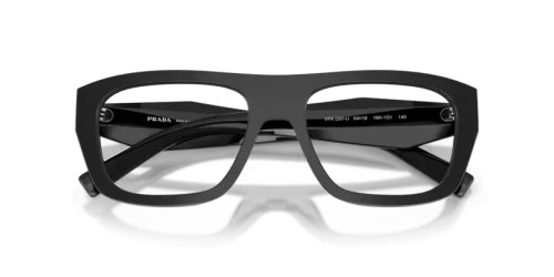 PRADA PR D07VU - 16K1O1 - 52 Optikai keretek Fekete Téglalap