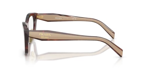 PRADA PR D11VD - 00K1O1 - 53 Optikai keretek Karamella havanna Szabálytalan