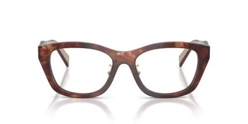 PRADA PR D11VD - 00K1O1 - 53 Optikai keretek Karamella havanna Szabálytalan