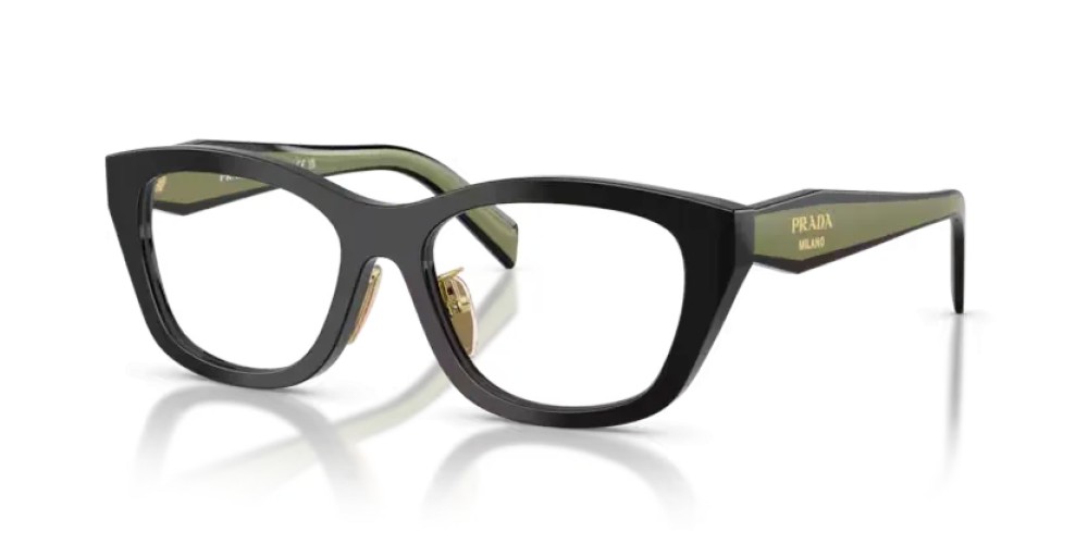 PRADA PR D11VD - 03K1O1 - 53 Optikai keretek Fekete Szabálytalan