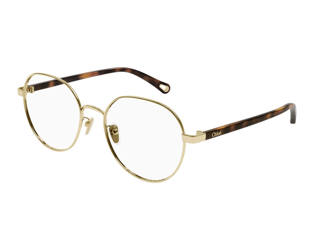 Chloé CH0246OA - 004 - 53 Optikai keretek Arany, Havana Kerek