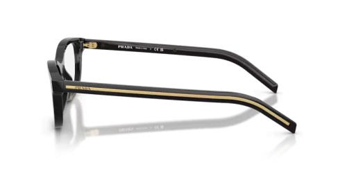 PRADA PR D01VU - 16K1O1 - 52 Optikai keretek Fekete Ovális