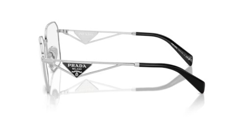 PRADA PR A51V - 1BC1O1 - 55 Optikai keretek Ezüst Szabálytalan