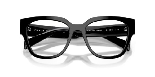 PRADA PR C06V - 16K1O1 - 52 Optikai keretek Fekete Ovális