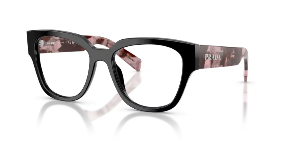 PRADA PR C06V - 28F1O1 - 52 Optikai keretek Fekete Ovális