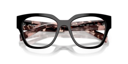 PRADA PR C06V - 28F1O1 - 52 Optikai keretek Fekete Ovális