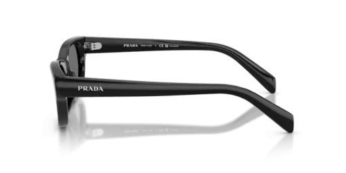 PRADA PR C08S - 16K90T - 50 - POLARIZÁLT LENCSÉKKEL Napszemüvegek Fekete Cat Eye (Macskaszem)