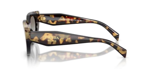 PRADA PR D02S - 0CD80L - 53 Napszemüvegek Fekete/közepes teknős Ovális