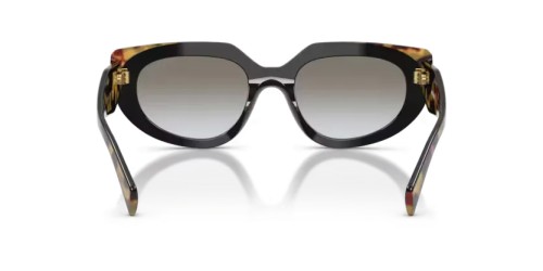 PRADA PR D02S - 0CD80L - 53 Napszemüvegek Fekete/közepes teknős Ovális