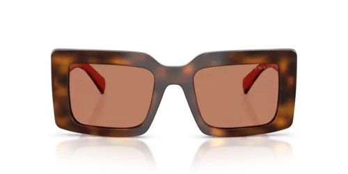 PRADA PR D01S - 01K90Q - 52 Napszemüvegek Juniper teknős/cotto Téglalap