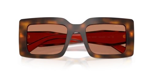 PRADA PR D01S - 01K90Q - 52 Napszemüvegek Juniper teknős/cotto Téglalap