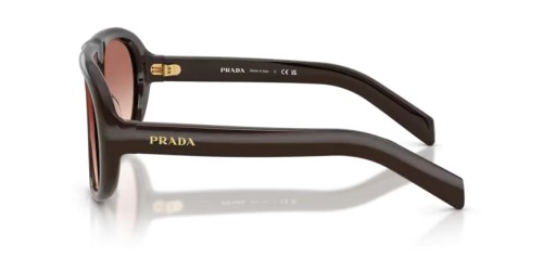 PRADA PR C05S - 27I70X - 57 Napszemüvegek Cigar Szabálytalan