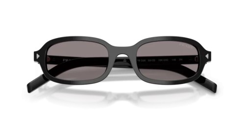 PRADA PR D06S - 16K03D - 50 Napszemüvegek Fekete Ovális