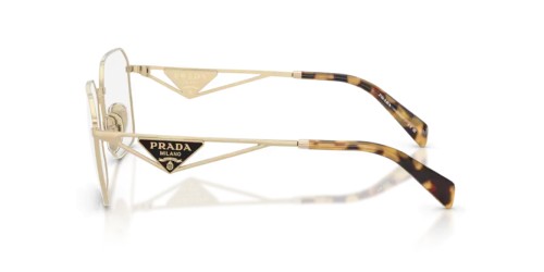 PRADA PR A51V - 14N1O1 - 53 Optikai keretek Halvány arany Szabálytalan