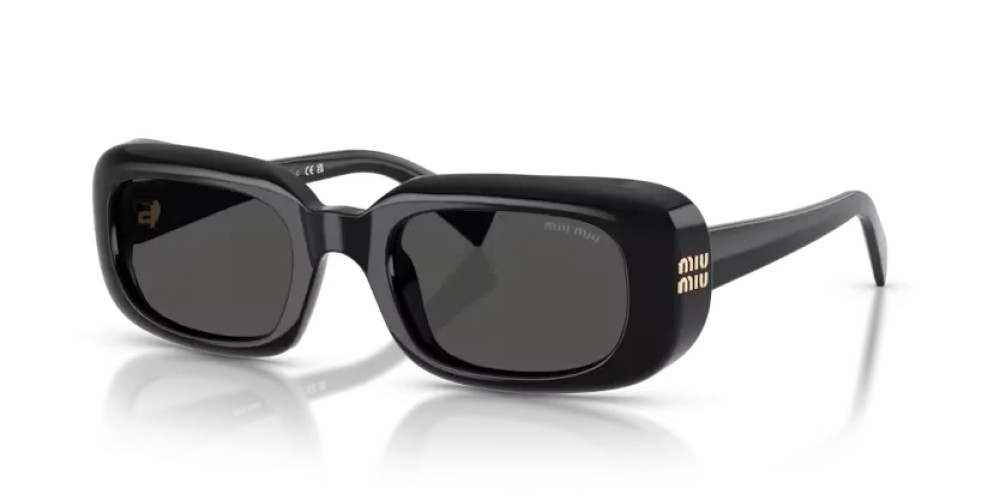 MIU MIU MU B13S - 16K08Z - 52 Napszemüvegek Fekete Téglalap