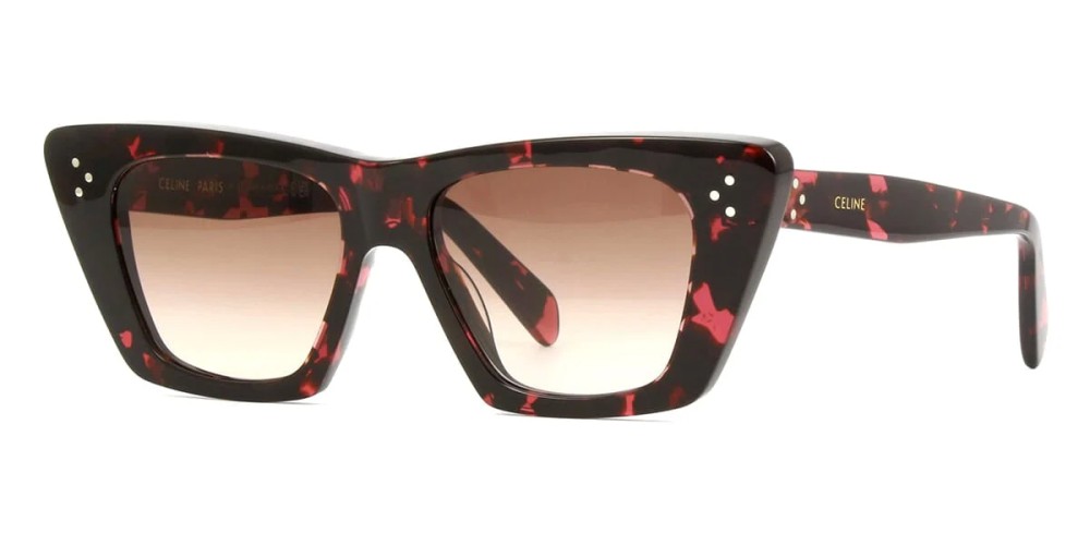Celine CL40187I - 55F - 51 Napszemüvegek Piros,Mintás,Fekete Cat Eye (Macskaszem)