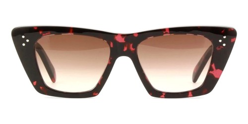 Celine CL40187I - 55F - 51 Napszemüvegek Piros,Mintás,Fekete Cat Eye (Macskaszem)