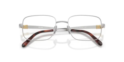 MIU MIU MU 51ZV - 1BC1O1 - 52 Optikai keretek Ezüst Téglalap