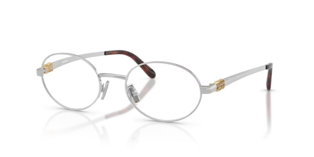 MIU MIU MU 50ZV - 1BC1O1 - 52 Optikai keretek Ezüst Ovális
