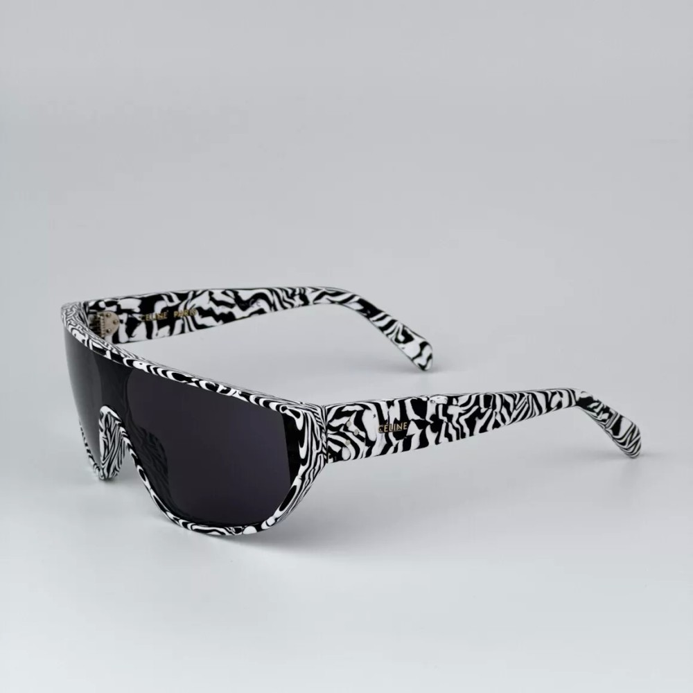 Celine CL40195I - 04A Napszemüvegek Zebra Flat Top (Felül egyenes)