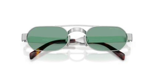 MIU MIU MU B52S - 21M40Y - 52 Napszemüvegek Óezüst Ovális