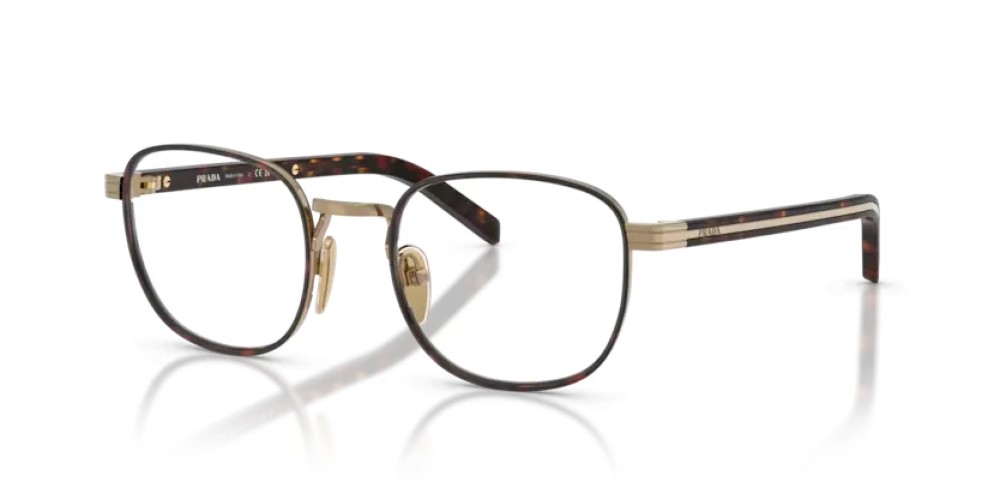 PRADA PR D50V - 7OE1O1 - 50 Optikai keretek Arany/havanna Phantos