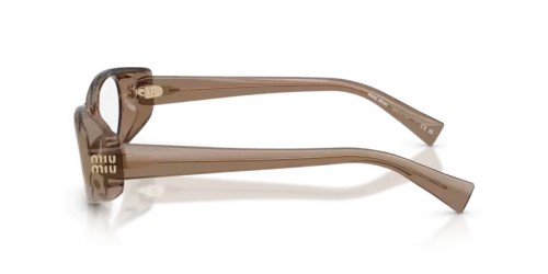 MIU MIU MU 03ZV - 26M1O1 - 55 Optikai keretek Áttetsző barna Ovális