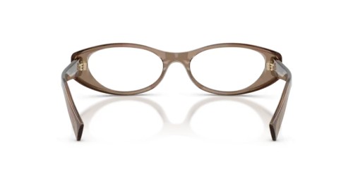 MIU MIU MU 03ZV - 26M1O1 - 55 Optikai keretek Áttetsző barna Ovális