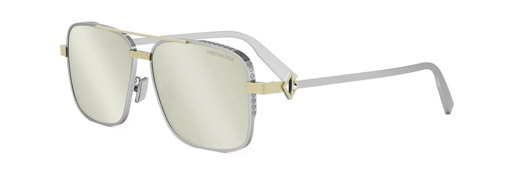 Dior CD DIAMOND S9F - F2A5 - 60 Napszemüvegek Arany, Ezüst Pilóta (Aviator)