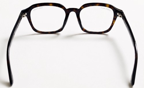 Tom Ford TF6148-D-B - 052 - 53 - KÉK-IBOLYA FÉNYT SZŰRŐ LENCSÉKKEL Optikai keretek Dark Havanna Szögletes