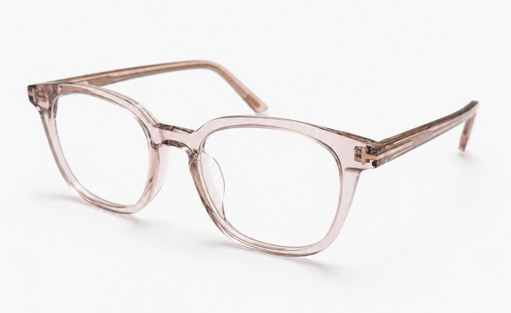 Tom Ford TF5995-K-B - 045 - 51 - KÉK-IBOLYA FÉNYT SZŰRŐ LENCSÉKKEL Optikai keretek Halvány rózsaszín, áttetsző Lekerekített