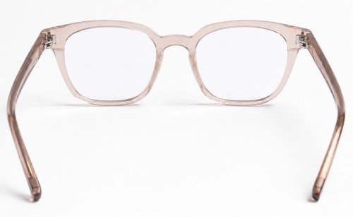 Tom Ford TF5995-K-B - 045 - 51 - KÉK-IBOLYA FÉNYT SZŰRŐ LENCSÉKKEL Optikai keretek Halvány rózsaszín, áttetsző Lekerekített