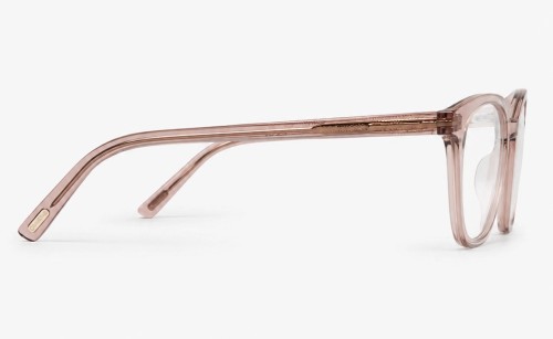 Tom Ford TF5995-K-B - 045 - 51 - KÉK-IBOLYA FÉNYT SZŰRŐ LENCSÉKKEL Optikai keretek Halvány rózsaszín, áttetsző Lekerekített