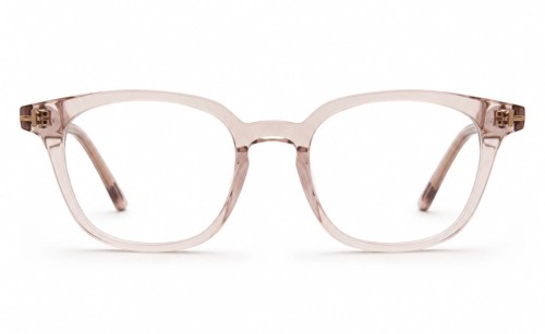 Tom Ford TF5995-K-B - 045 - 51 - KÉK-IBOLYA FÉNYT SZŰRŐ LENCSÉKKEL Optikai keretek Halvány rózsaszín, áttetsző Lekerekített