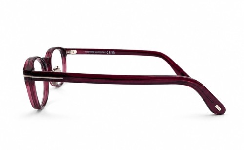 Tom Ford TF6075-D-B ECO - 069 - 50 - KÉK-IBOLYA FÉNYT SZŰRŐ LENCSÉKKEL Optikai keretek Burgundi Ovális