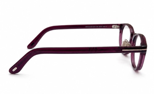 Tom Ford TF6075-D-B ECO - 069 - 50 - KÉK-IBOLYA FÉNYT SZŰRŐ LENCSÉKKEL Optikai keretek Burgundi Ovális