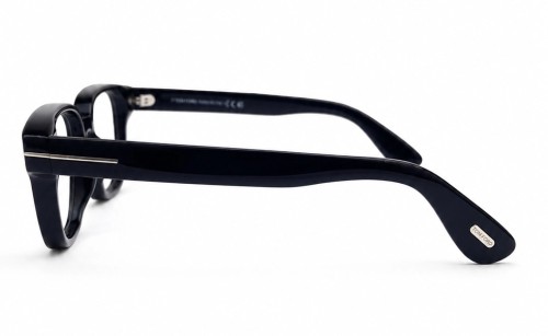 Tom Ford TF6071-D-B ECO - 001 - 54 - KÉK-IBOLYA FÉNYT SZŰRŐ LENCSÉKKEL Optikai keretek Fekete Szögletes