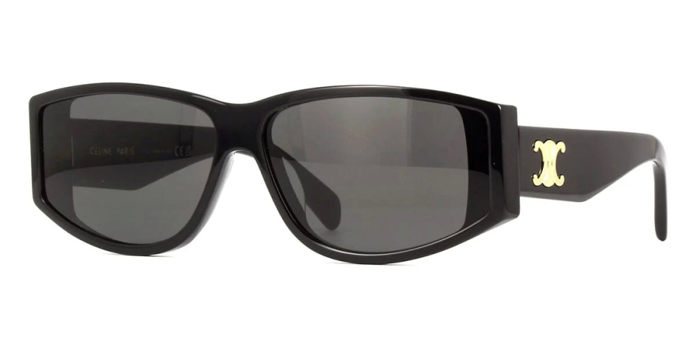 Celine CL40227U - 01A - 63 Napszemüvegek Fekete,Arany Szögletes