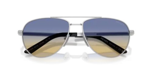 PRADA PR A54S - 27506Z - 60 Napszemüvegek Matt ezüst Pilóta (Aviator)