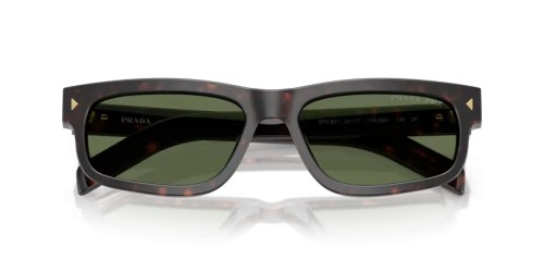 PRADA PR B11S - 17N20G - 57 - POLARIZÁLT LENCSÉKKEL Napszemüvegek Gyökér teknős Téglalap