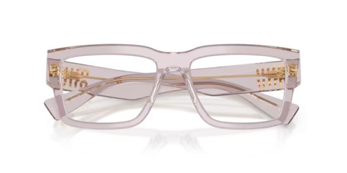 MIU MIU MU 02XV - 12W1O1 - 54 Optikai keretek Trasparent mauve Téglalap