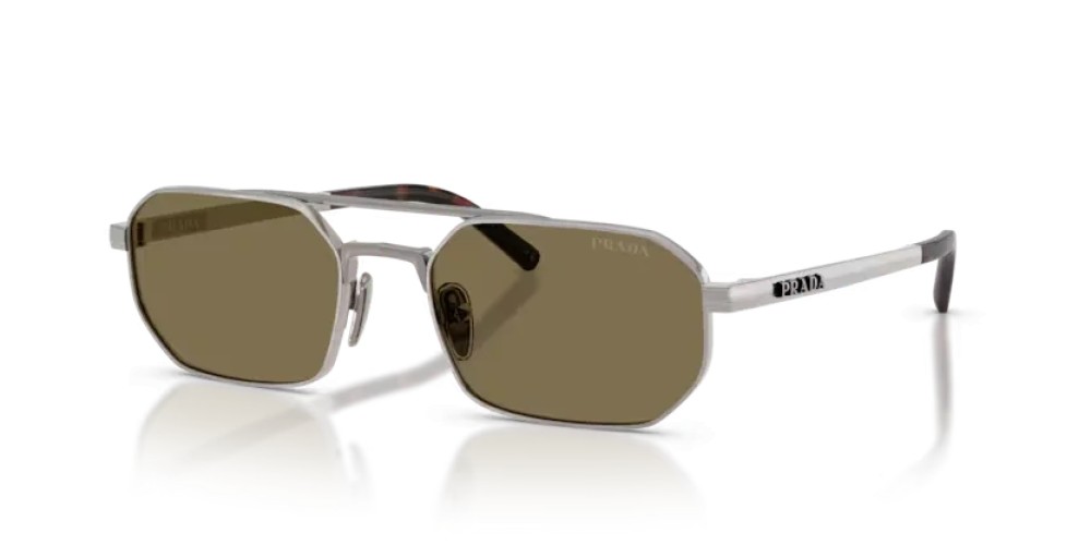 PRADA PR D53S - 23J90F - 55 Napszemüvegek Szatén fegyverfém Szabálytalan