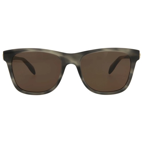 Alexander McQueen AM0158S - 004 - 54 Napszemüvegek Füstös fekete / áttetsző grafitszürke Szögletes