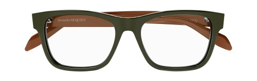 Alexander McQueen AM0307O - 005 - 55 Optikai keretek Sötétzöld Szögletes