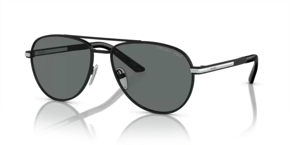 PRADA PR A54S - 1BO5Z1 - 60 - POLARIZÁLT LENCSÉKKEL Napszemüvegek Mattfekete Pilóta (Aviator)