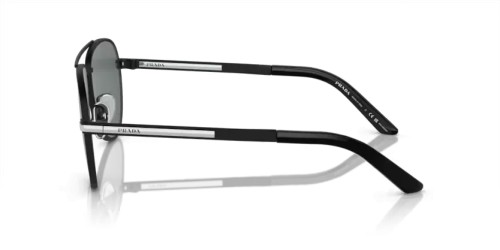 PRADA PR A54S - 1BO5Z1 - 60 - POLARIZÁLT LENCSÉKKEL Napszemüvegek Mattfekete Pilóta (Aviator)