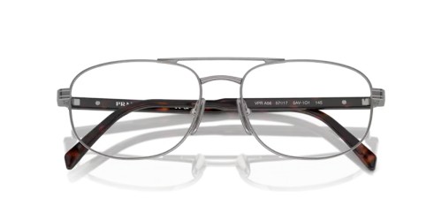 PRADA PR A56V - 5AV1O1 - 57 Optikai keretek Kékesszürke fém Ovális