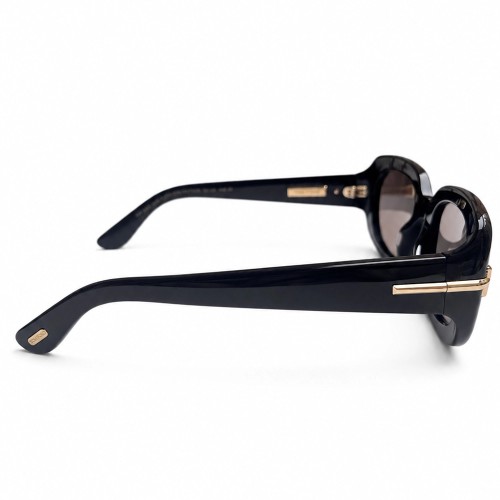 Tom Ford FT1253 ICON COLLECTION - 01A - 54 Napszemüvegek Fekete Szögletes