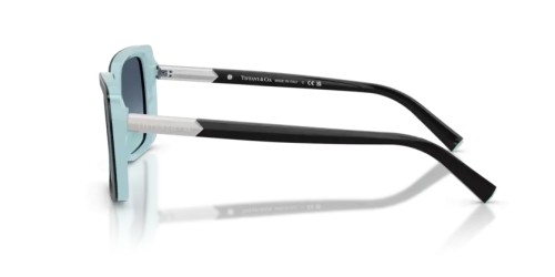 TIFFANY & CO. TF4249 - 80559S - 55 Napszemüvegek Fekete a tiffany-kéken Téglalap