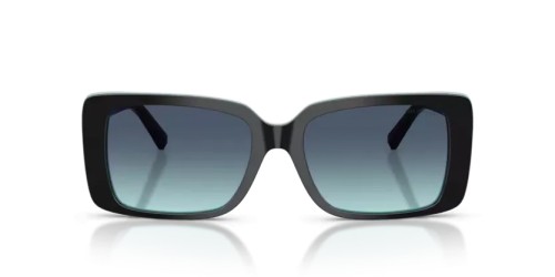 TIFFANY & CO. TF4249 - 80559S - 55 Napszemüvegek Fekete a tiffany-kéken Téglalap